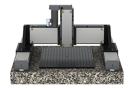 Gantry configuration based on three linear stages: X axis: V-857; Y axis: V-817; Z axis: L-812. 